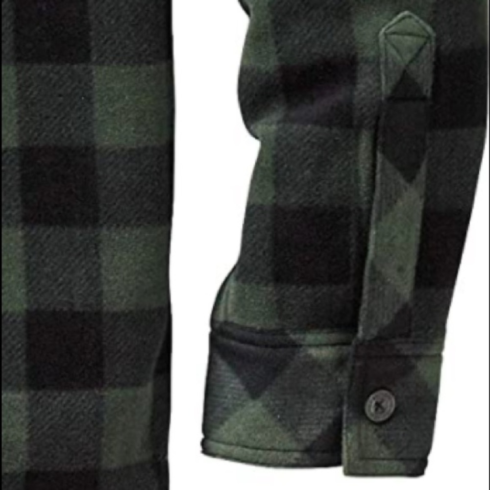 BRAND NEW STYLISH MEN PLAID FLEECE BUTTON DOWN SHIRT NWT - Picture 6 of 7